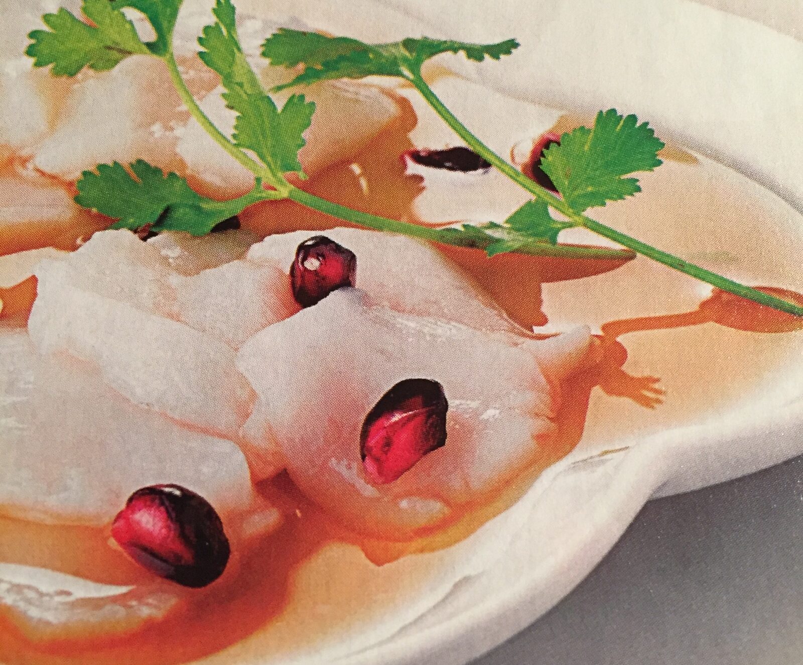 Sashimis de Saint-Jacques a l'oriental