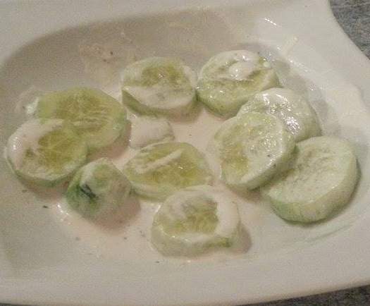 Sauce à la crème pour concombre