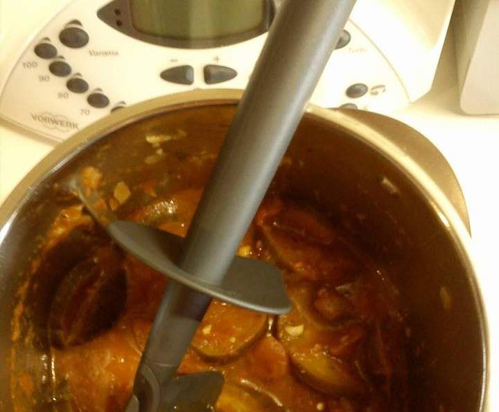 SAUCE D'AUBERGINE POUR PÂTES de Pomme53