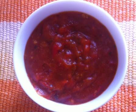 Sauce Tomate au poivrons rouges et Persil (Taktouka)