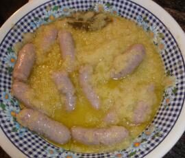 Saucisses au vin blanc