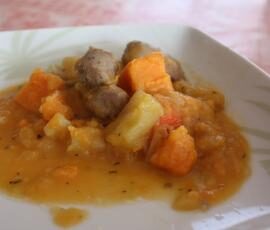 Saucisses pommes/patate douce