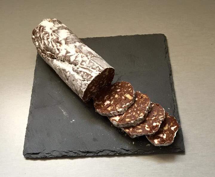 saucisson au chocolat gourmand