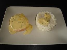 Saumon au riz sauce blanche au citron
