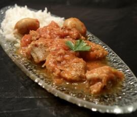 Sauté de porc façon marengo