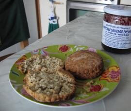 Scones à la confiture pour le petit déjeuner ou le gouter