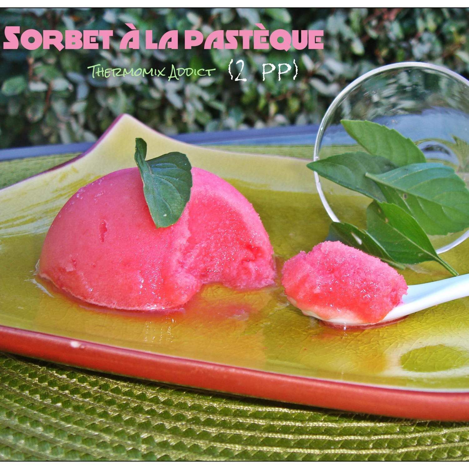 Sorbet à la pastèque