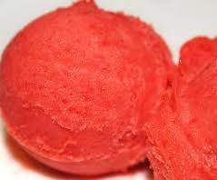 Sorbet fraise à l'italienne au lait concentré