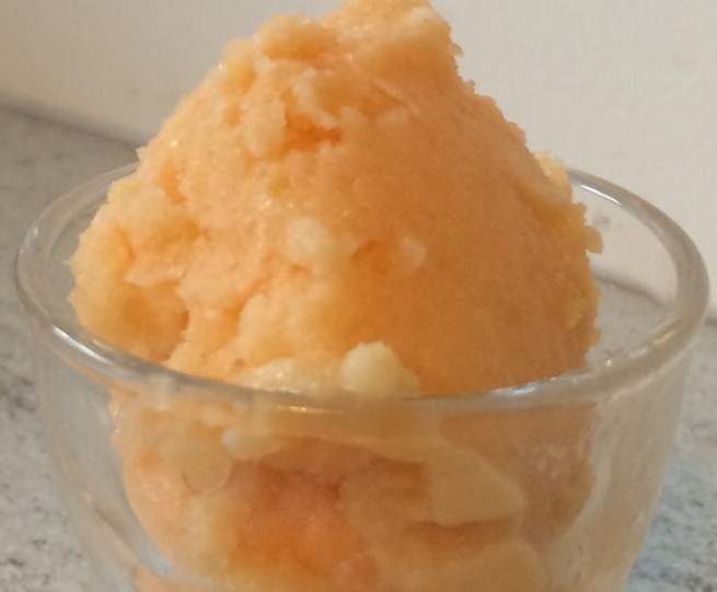 Sorbet melon calisson