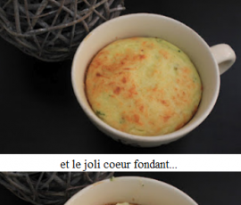 Soufflé courgette / pomme de terre au coeur de kiri
