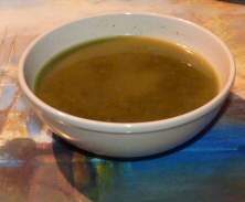 Soupe aux feuilles de blettes