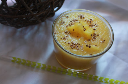 Soupe d'ananas à la vanille