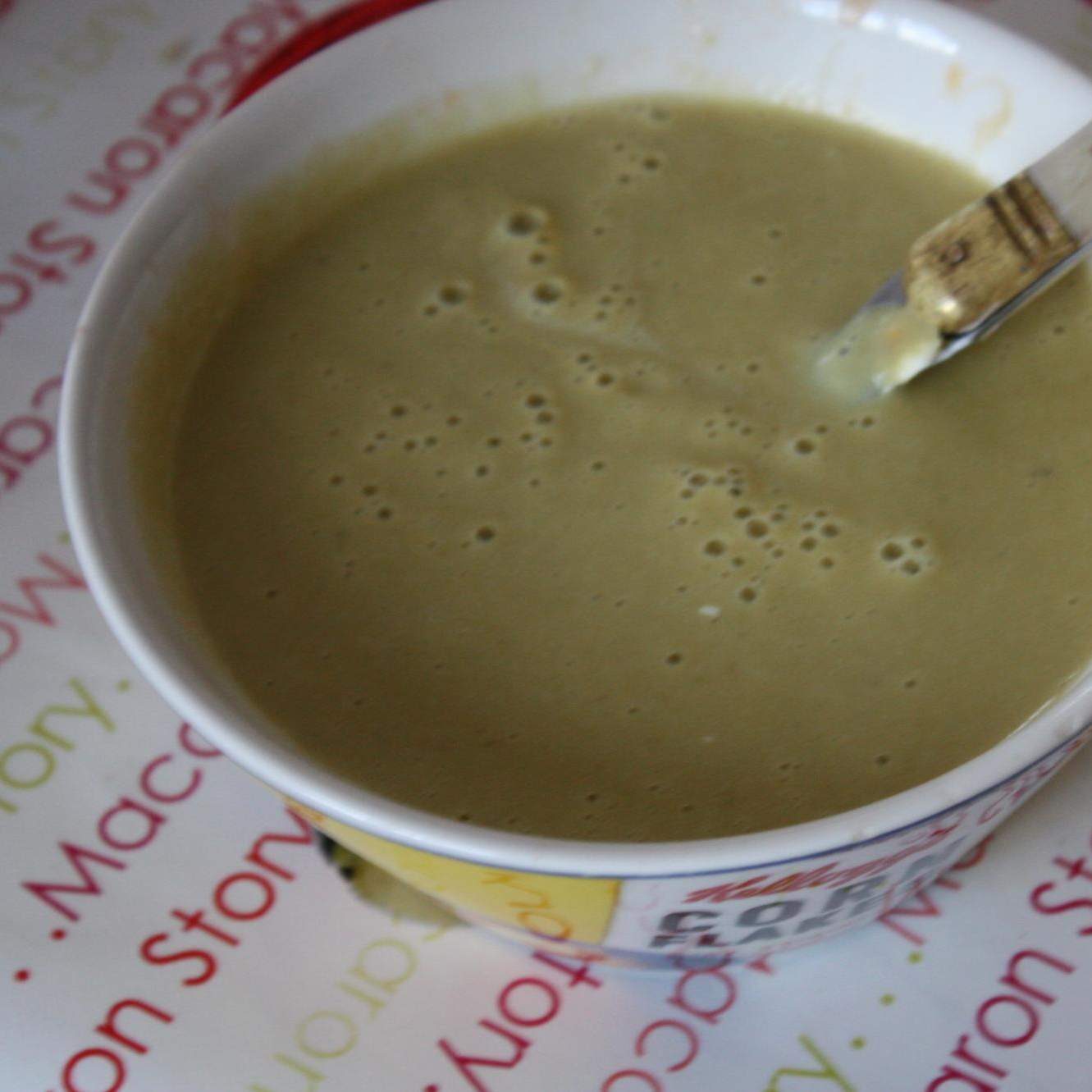 Soupe d'haricots vert au poivron