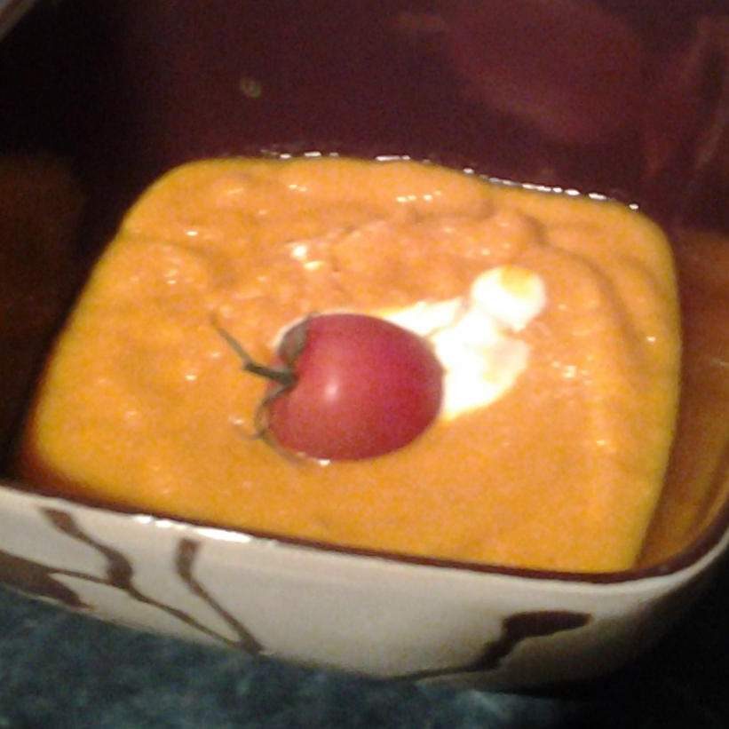 Soupe de carotte à la tomate