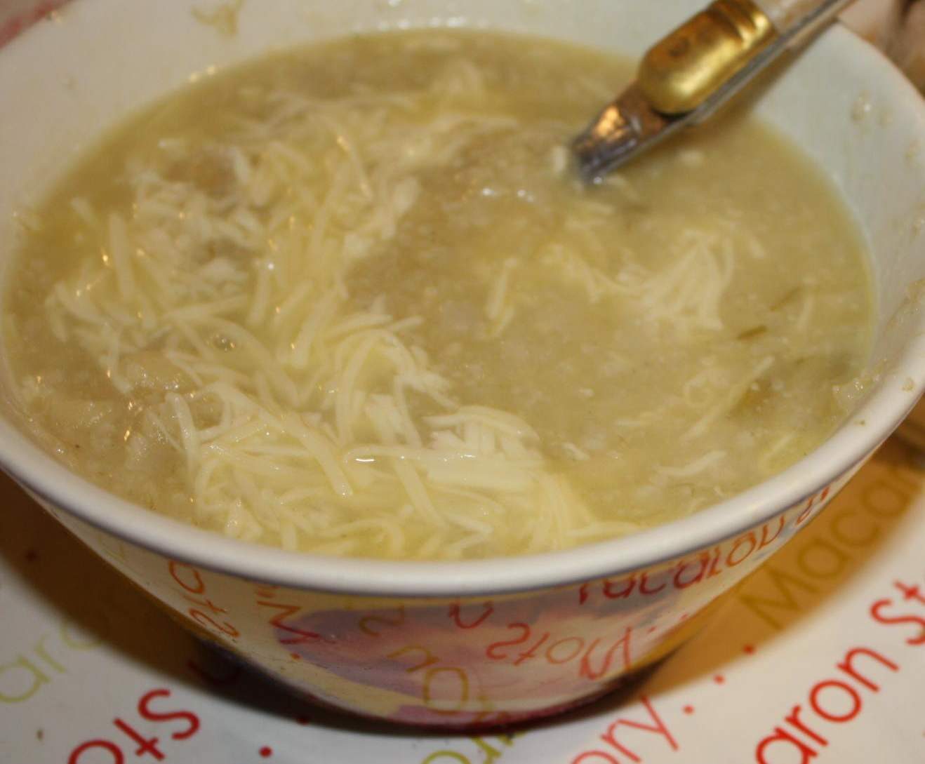 Soupe de chou-fleur aux pâtes