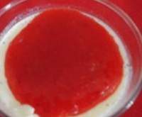 Soupe de fraises et sorbet fromage blanc