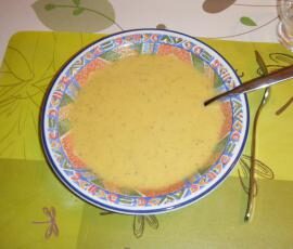 Soupe de légumes variés (courgettes, céléri boule, carottes et pommes de terre)