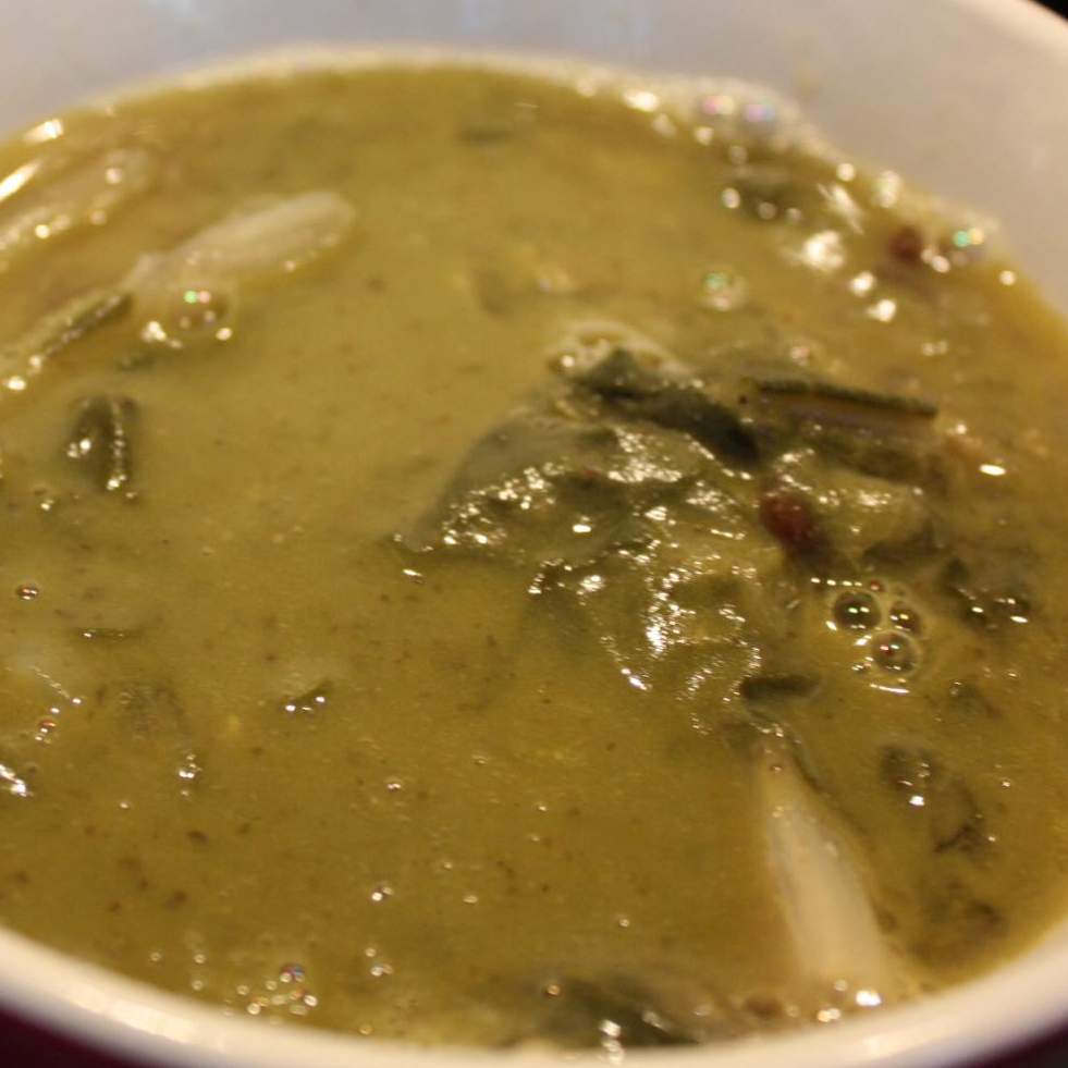 Soupe de lentilles aux blettes