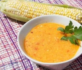 Soupe de maïs pimentée