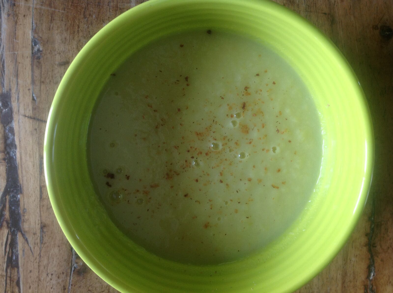 Soupe de poireaux fond de frigo