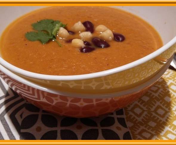 Soupe de pois chiches à la marocaine