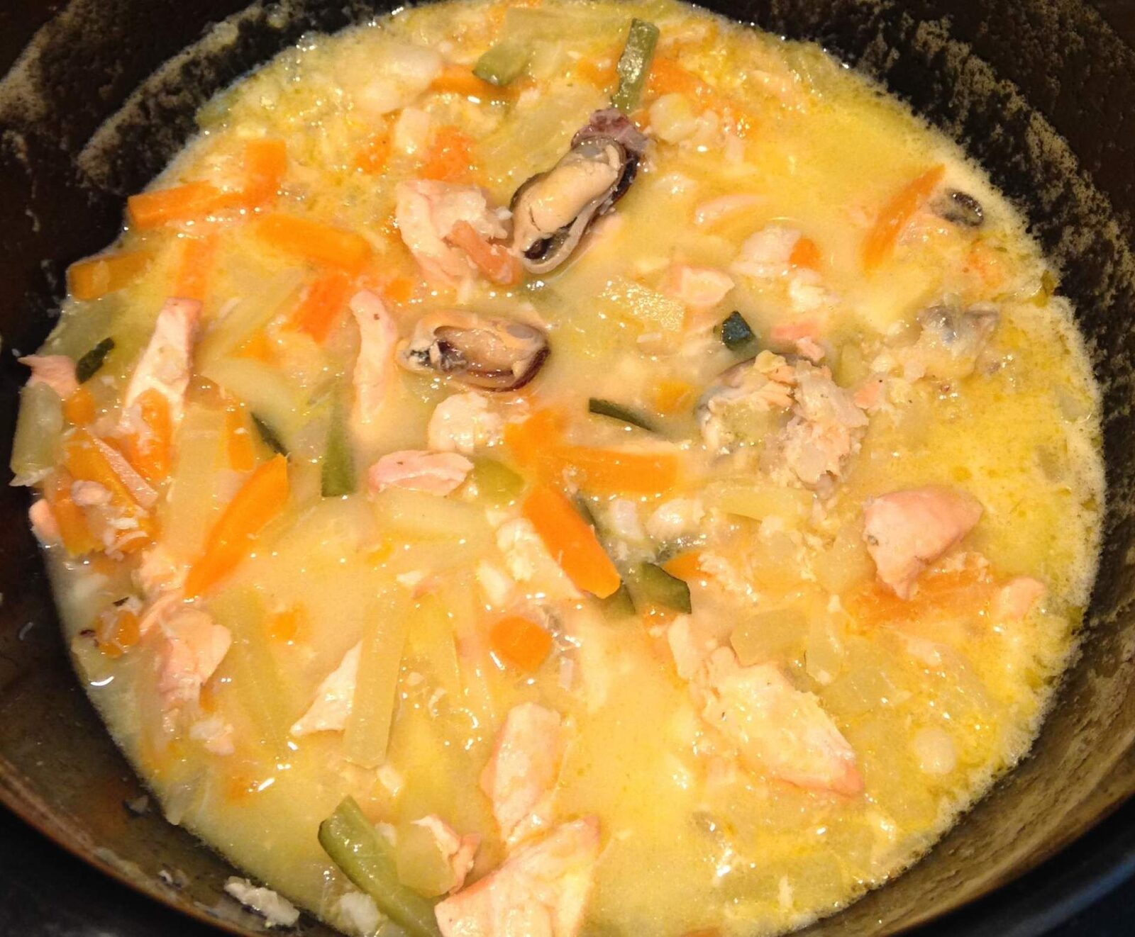 Soupe de poissons type chaudrée maritime