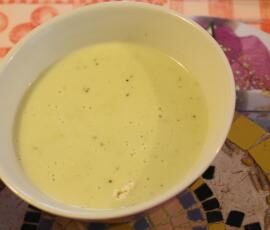 Soupe de pomme de terre au camembert
