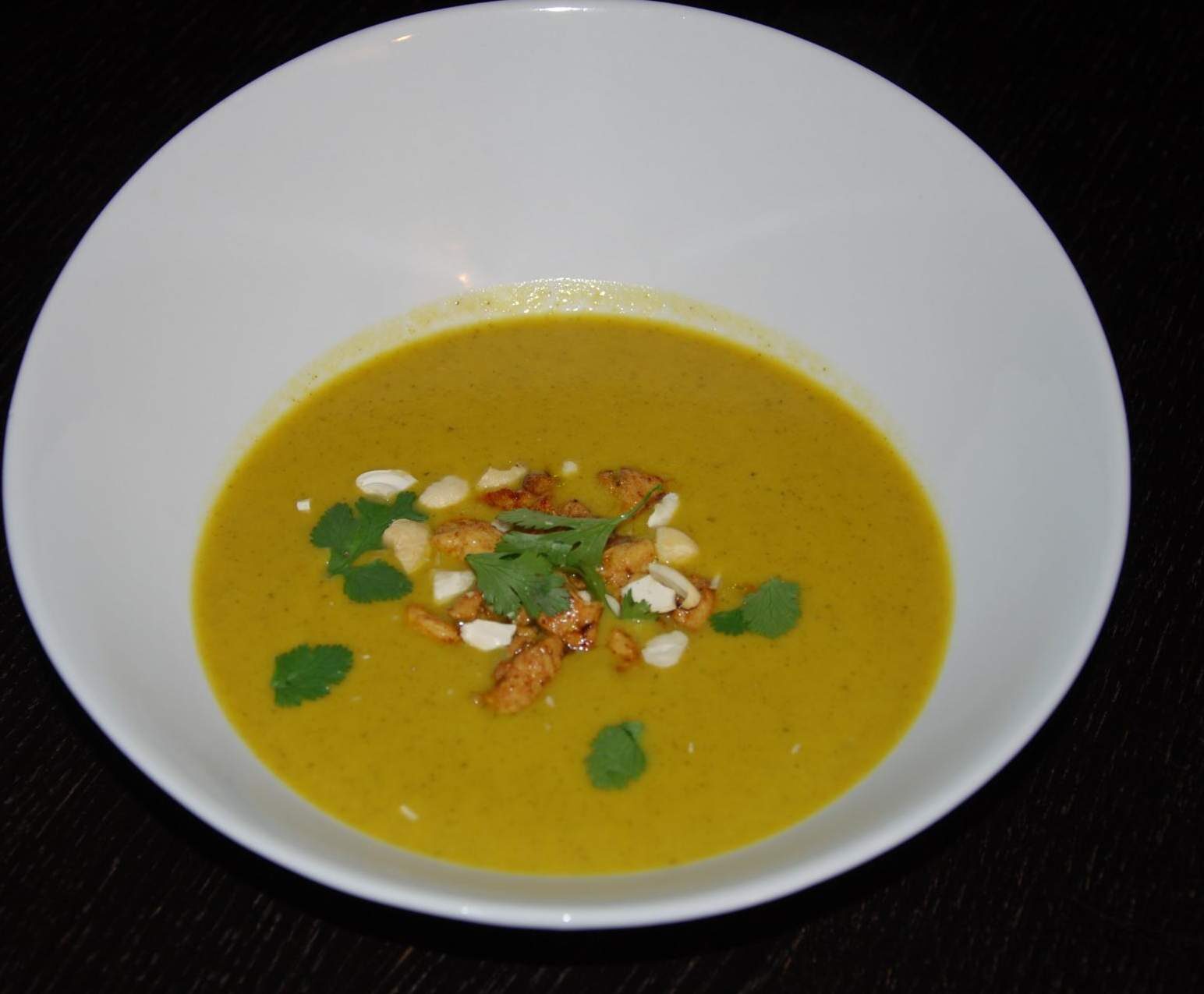 Soupe de poulet au curry