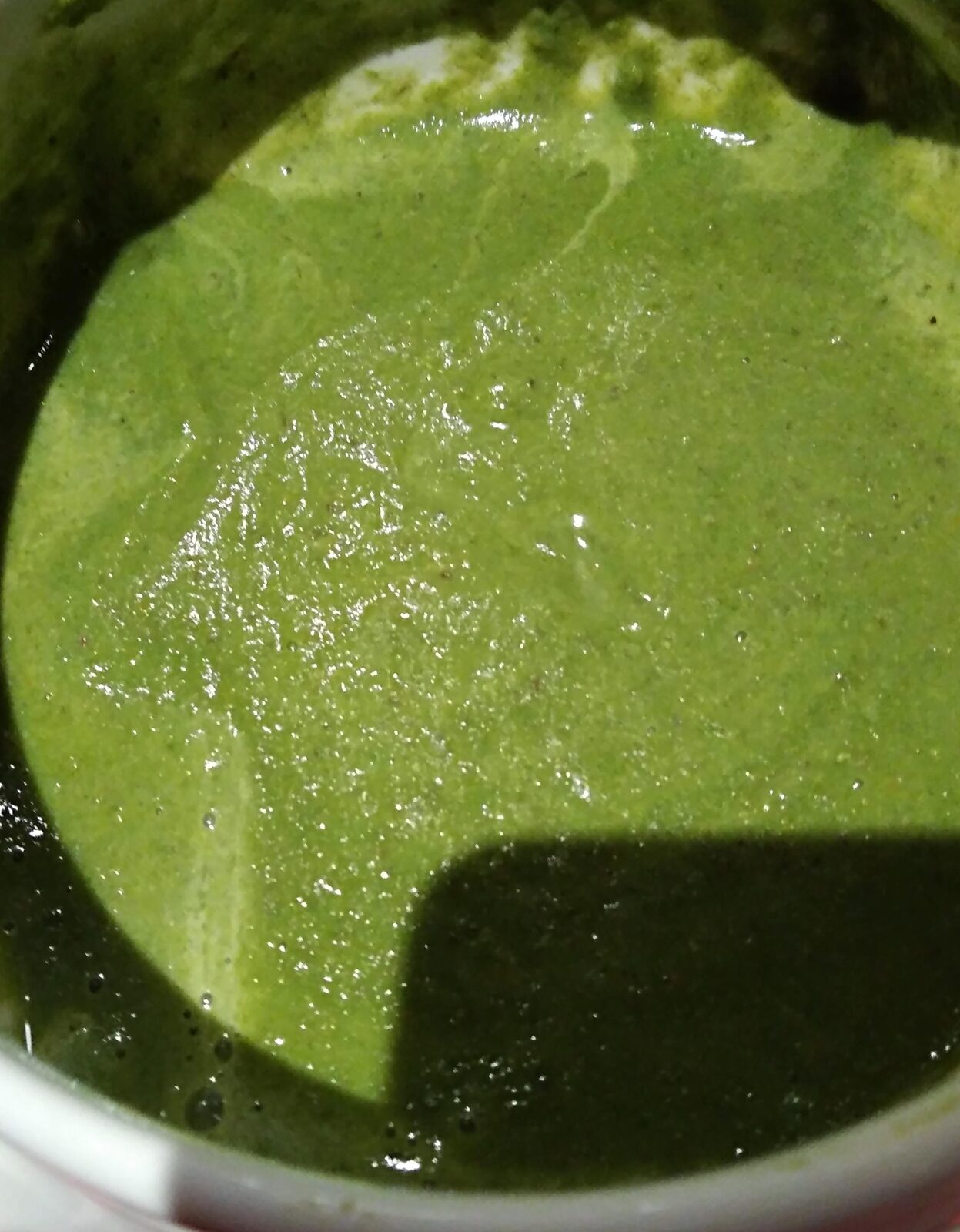 Soupe épinards et lentilles