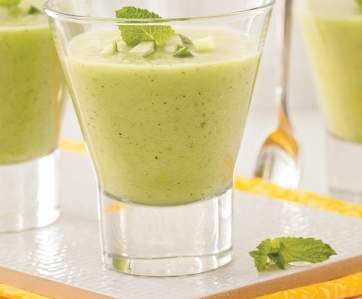 soupe froide au concombre express