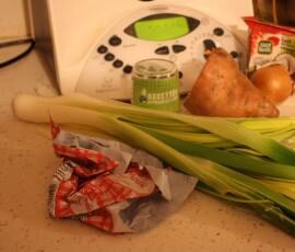 Soupe patate/coco vanille