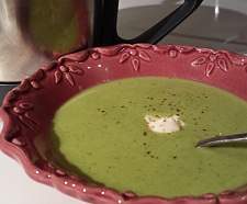 Soupe petits pois - courgettes