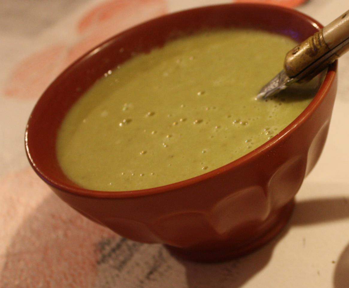 Soupe petits pois/poireaux