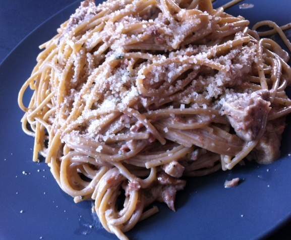 Spaghetti sauce jambon/champignons