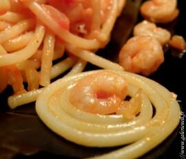 Spaghettis aux Crevettes