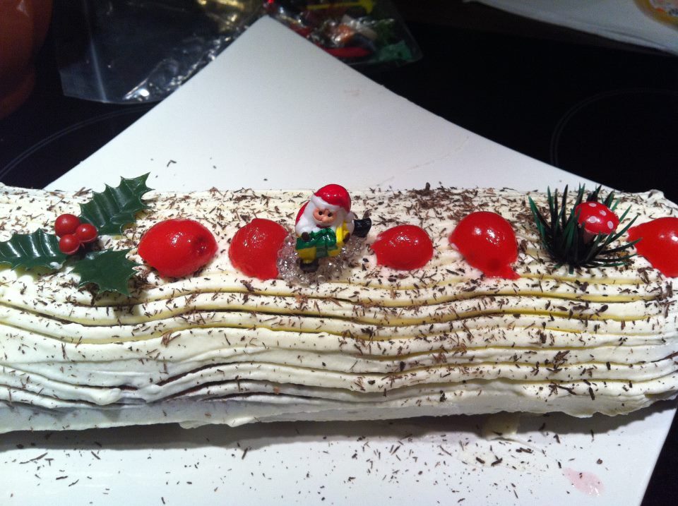 Spécial fêtes - Bûche de Noël façon forêt noire