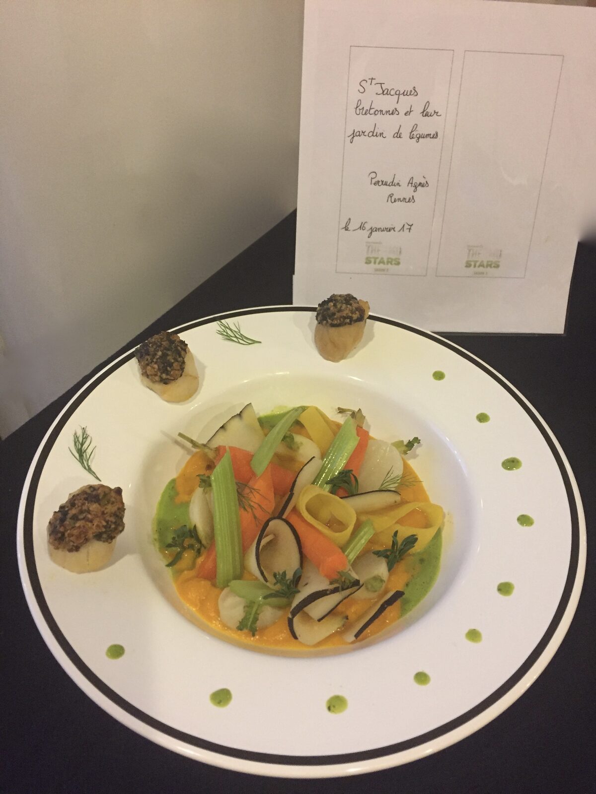 St Jacques Bretonnes et leur jardin de légumes