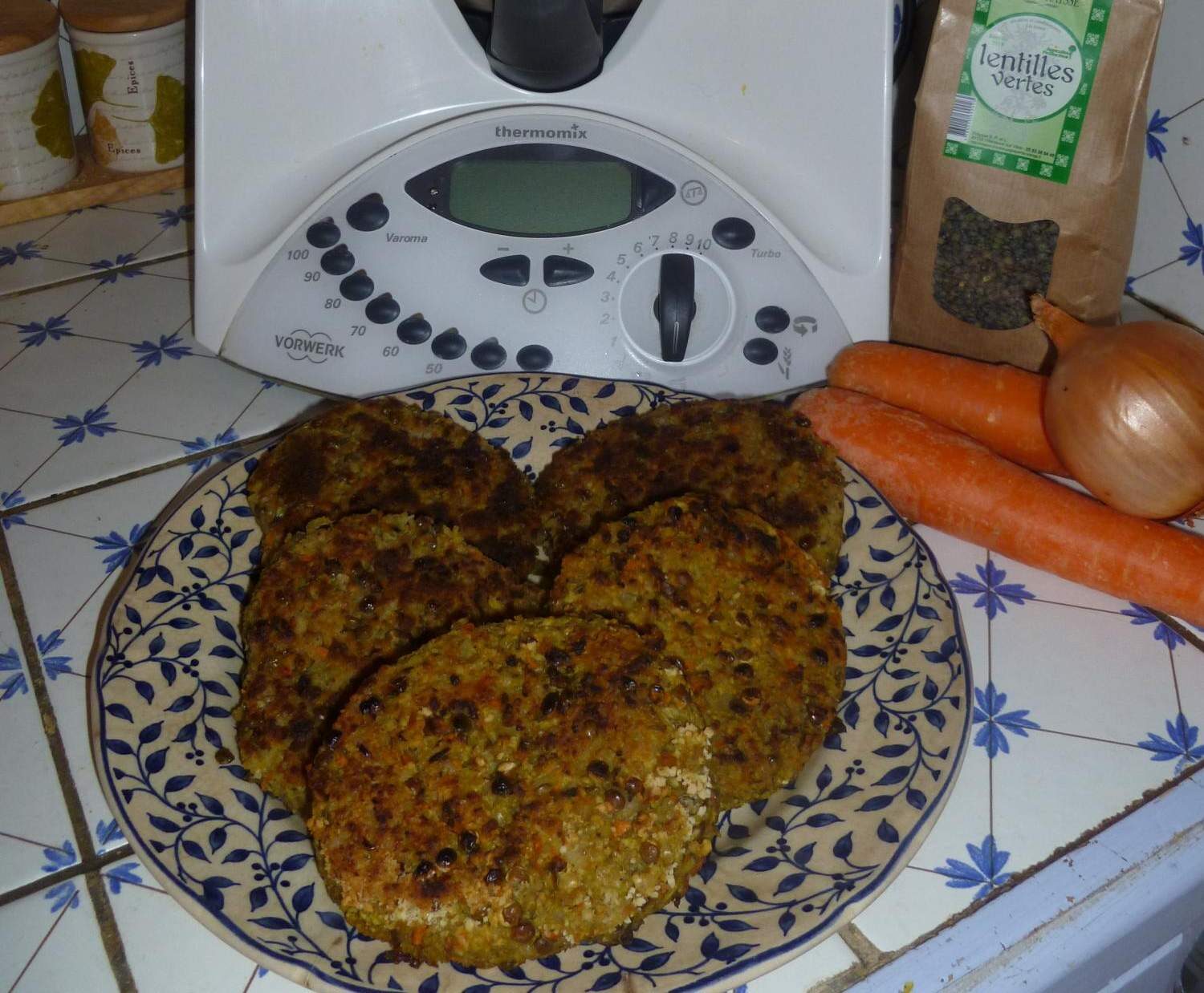 steak végétarien aux céréales et légumes