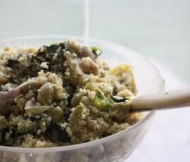 Taboulé de légumes verts