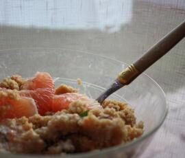 Taboulé sucré aux pamplemousses