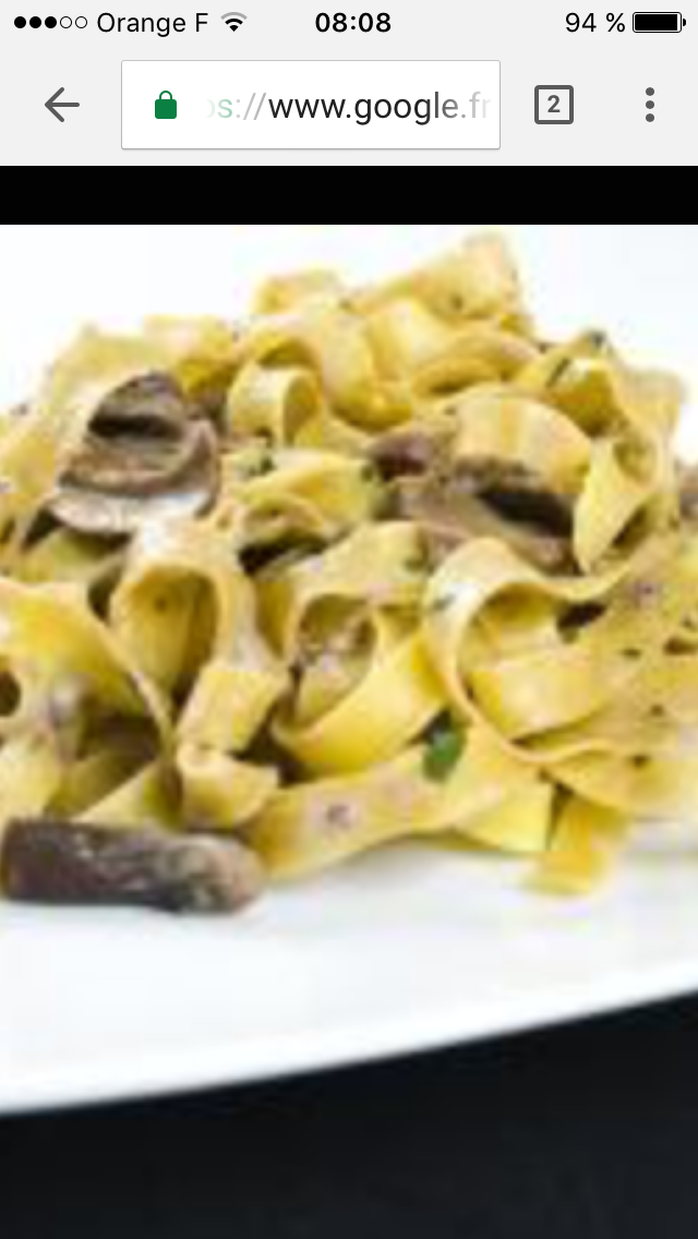 Tagliatelles à la forestière