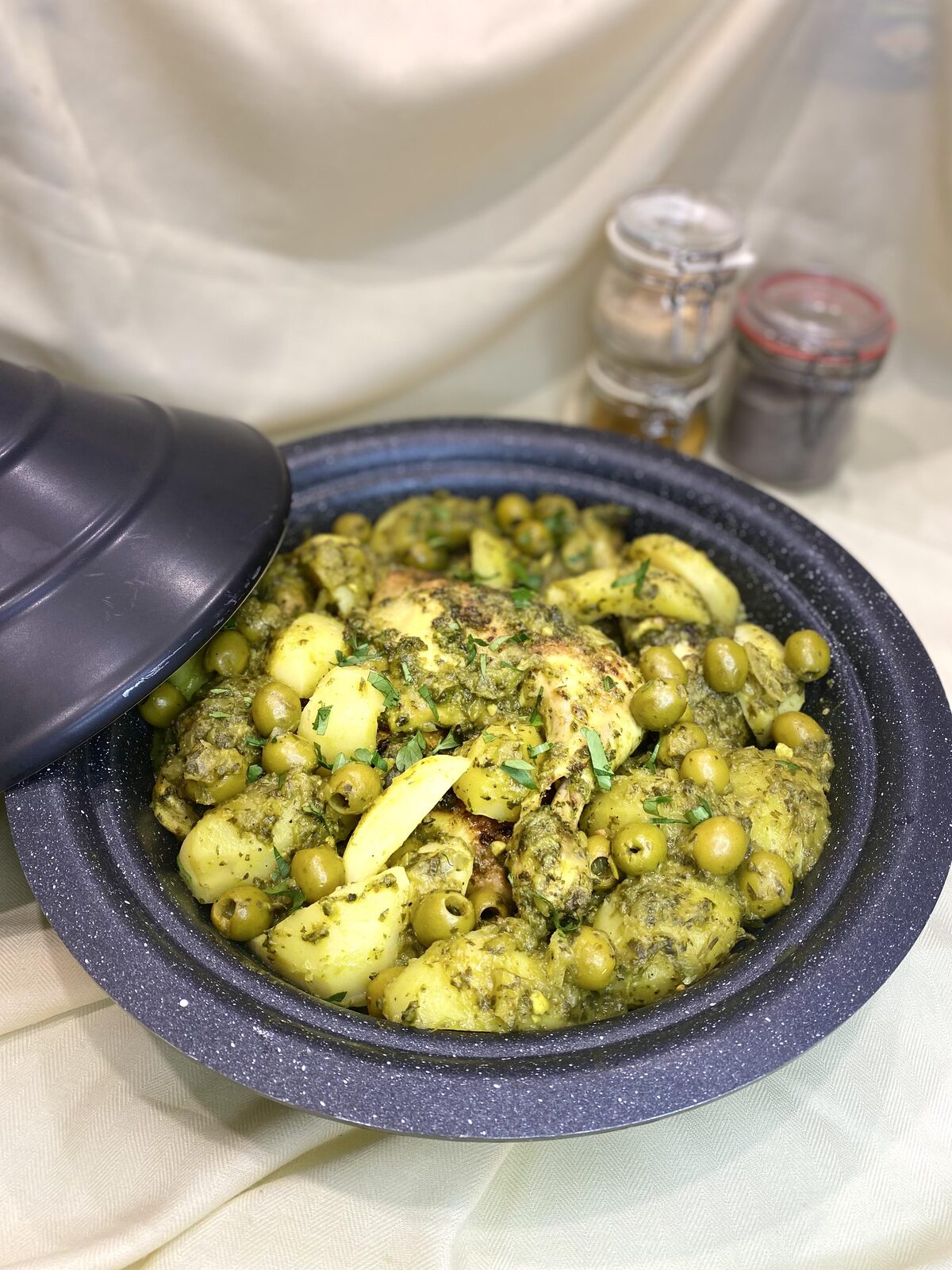 Tajine de poulet aux olives. Sab_thermomix