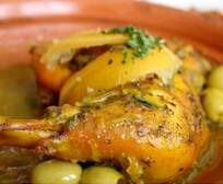tajine de poulet aux olives vertes et citron confit