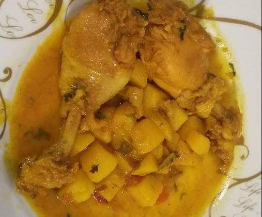 Tajine Poulet et pommes de terre à ma façon