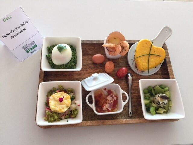 TAPAS D'OEUF EN HABITS DE PRINTEMPS