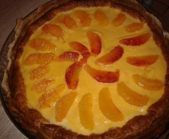 Tarte a l'orange sanguine