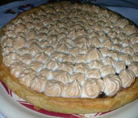 Tarte à la compote meringuée