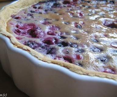 tarte à la ricotta et aux fruits rouges