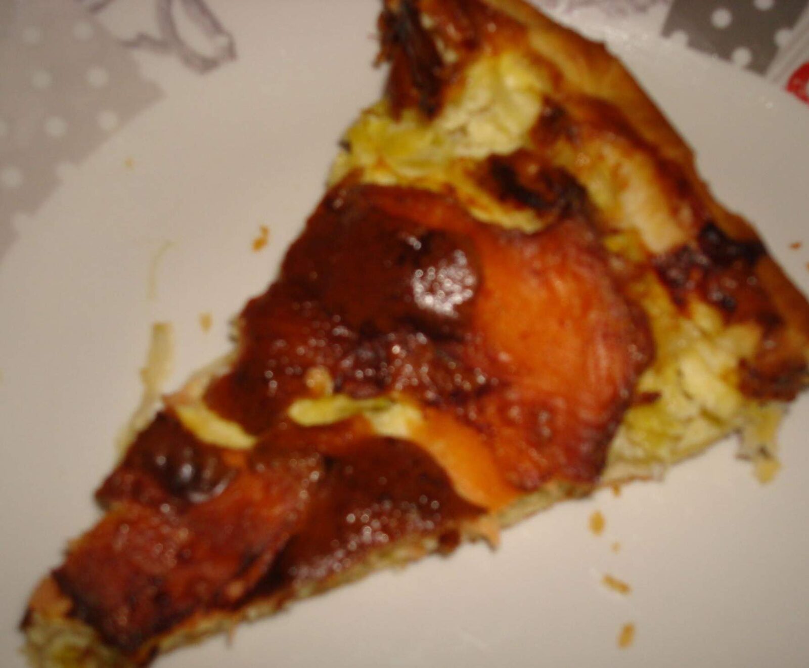 Tarte à la truite fumée et aux poireaux