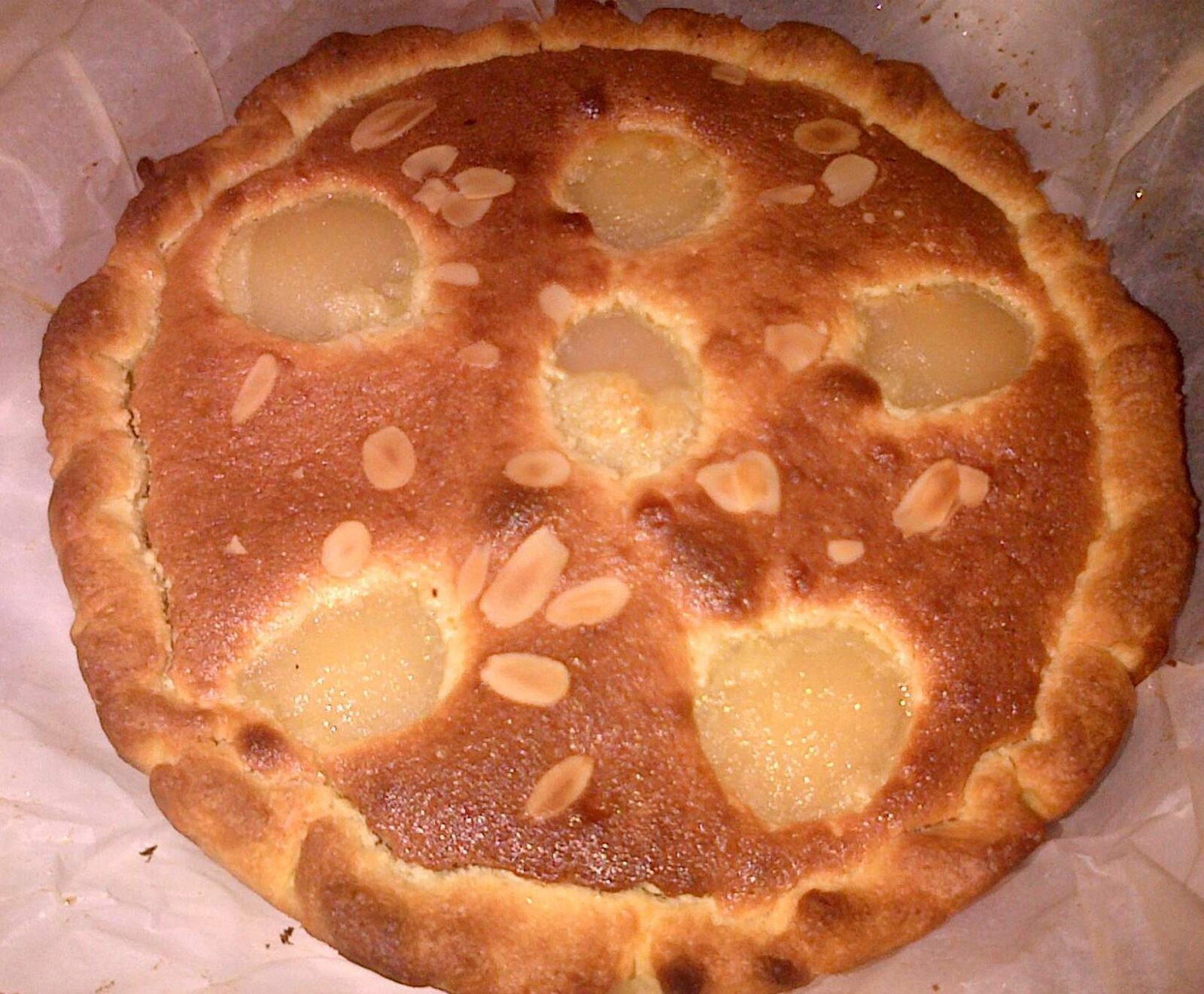 tarte amandine aux poires